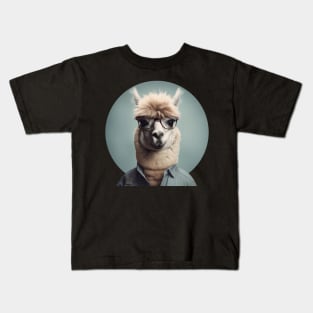 Wes Anderson Alpaca Kids T-Shirt